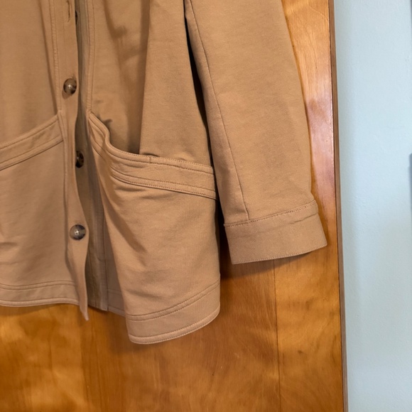 Jill Women's Knit Barn Coat (Camel - Mustard Yellow) Small - Picture 3 of 7